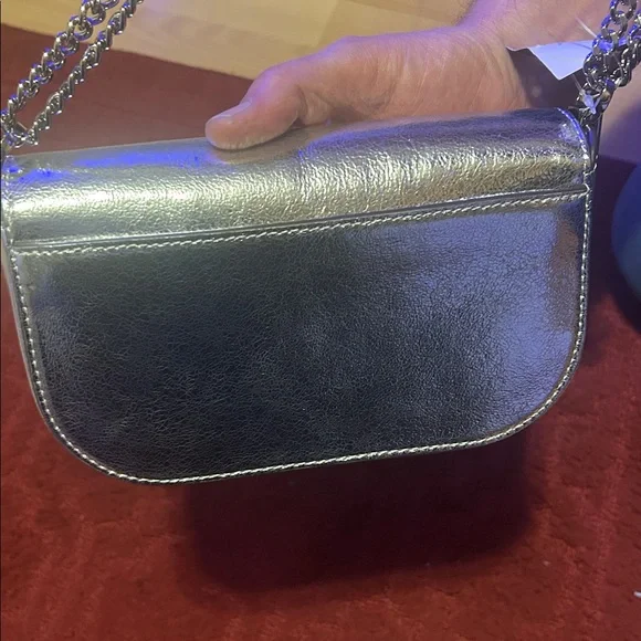 🩶BRAND NEW WITH TAGS🩶Kate Spade Metallic Silver Shoulder Bag - Picture 10 of 16